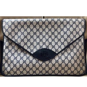 Gucci Black and Cream Laptop Bag